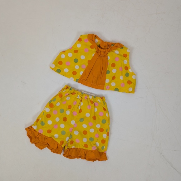 2 Piece Polka Dot Short Set Sleeveless Coord Coordinates Matching - Picture 4 of 6